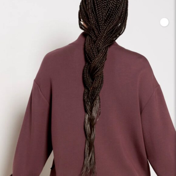 Varley Betsy DoubleSoft Sweatshirt, Size Large, Burgundy - Picture 3 of 9